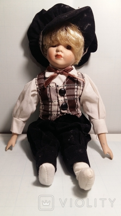 Авторская Кукла Германия 1980х годов Фарфор 33 см, фото №2