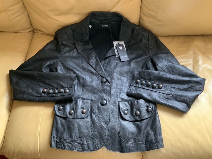 Куртка Guess, натуральная кожа, новая, photo number 2