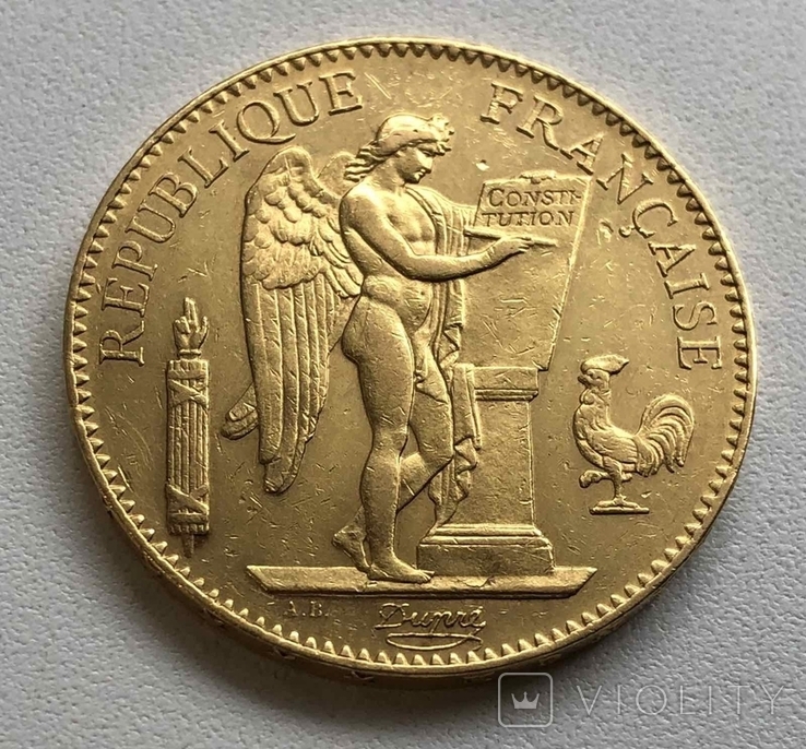 100 франків 1882 рік, Франція