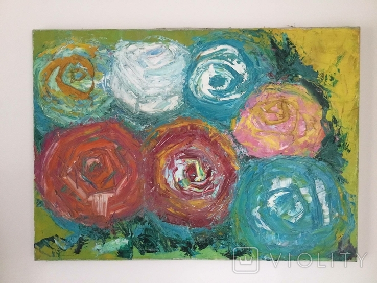 Картина Троянди, холст, 70 х 50 см., photo number 4