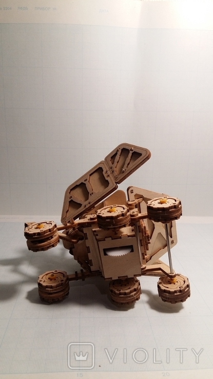 Деревянная модель Марсоход Nassa Vagabond Rover 503 V2. Rokr США., фото №5