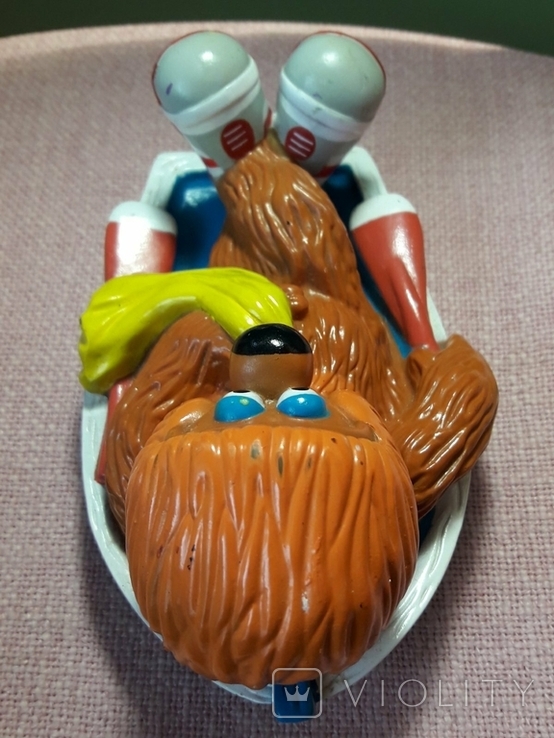Игрушка резиновая пищалка 12 см В лодке с полотенцем The Jim Henson Америка 1999 г, фото №9