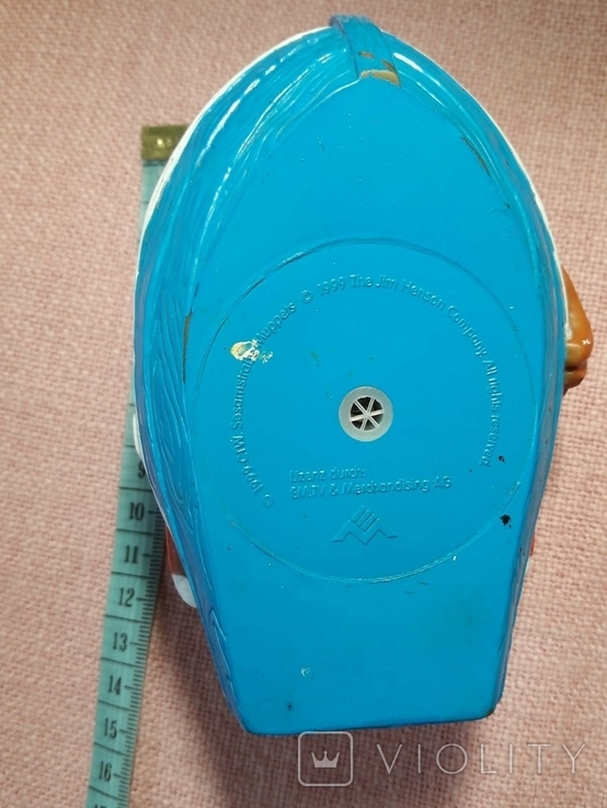 Игрушка резиновая пищалка 12 см В лодке с полотенцем The Jim Henson Америка 1999 г, фото №10