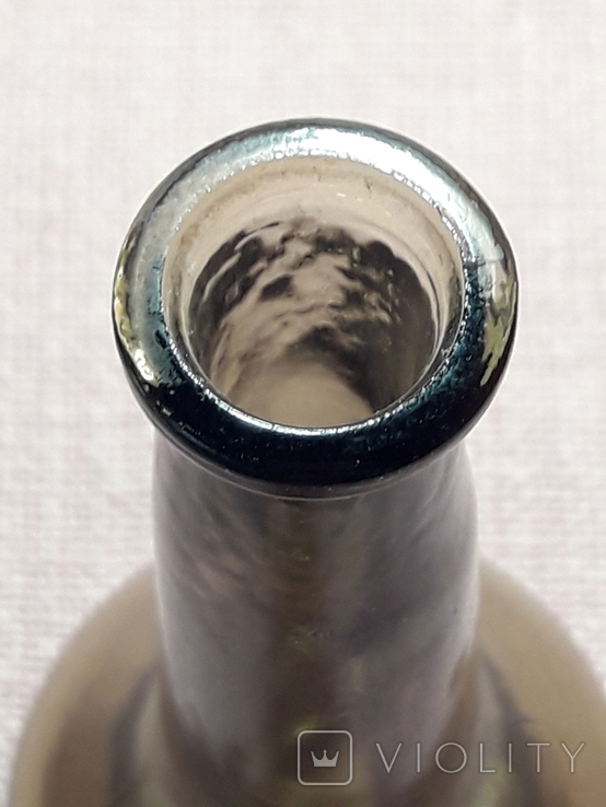 Бутылочка аптечная или парфюмерный флакон 14 см , коричневое стекло, фото №7