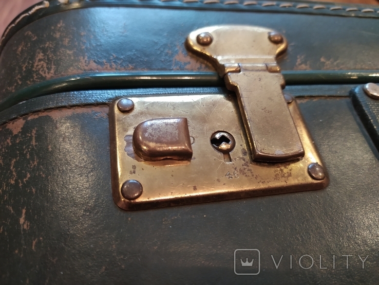 Echt Vulcanfiber suitcase, 1940s, photo number 5