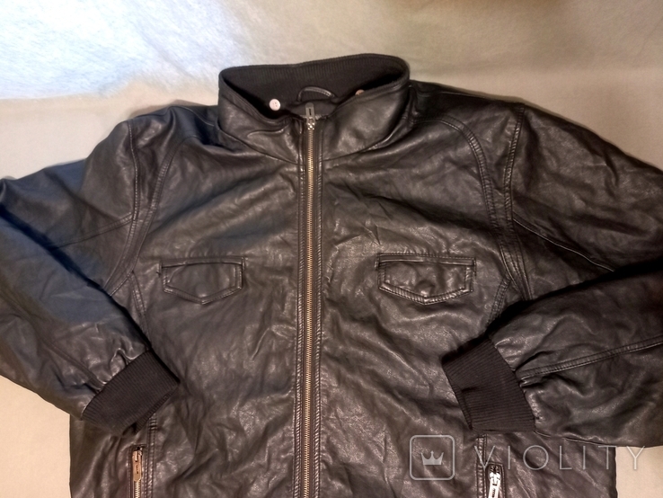  bomber jacket men's jacket eco-leather, photo number 2