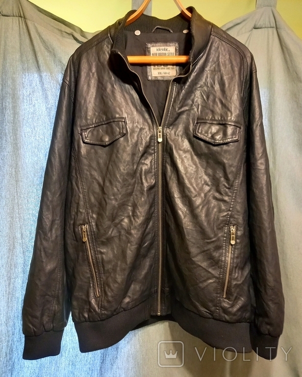  bomber jacket men's jacket eco-leather, photo number 3