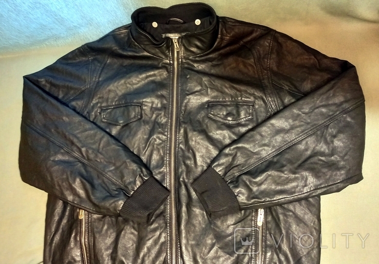  bomber jacket men's jacket eco-leather, photo number 7