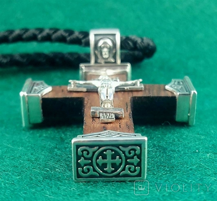 Exclusive handmade cross with packaging made of precious wood, photo number 2