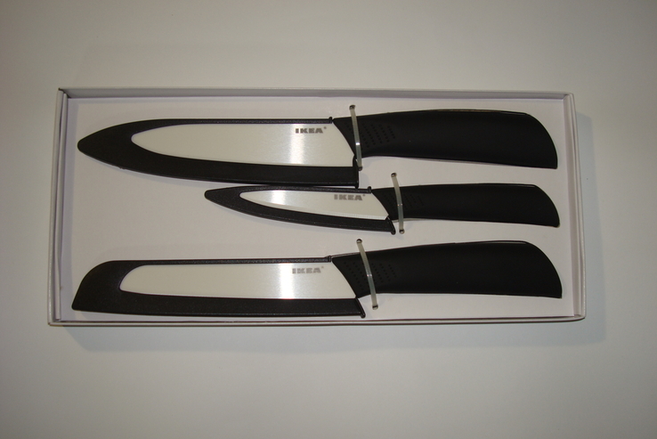 Набір керамічних ножів Ikea Hackig, 602.430.91, photo number 3