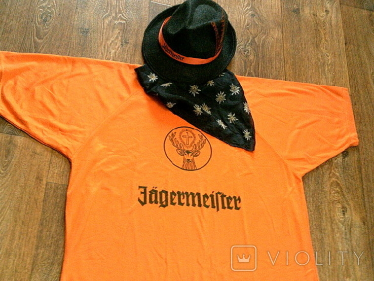 Jgermeister - комплект футболка ,шляпа,платок, фото №3