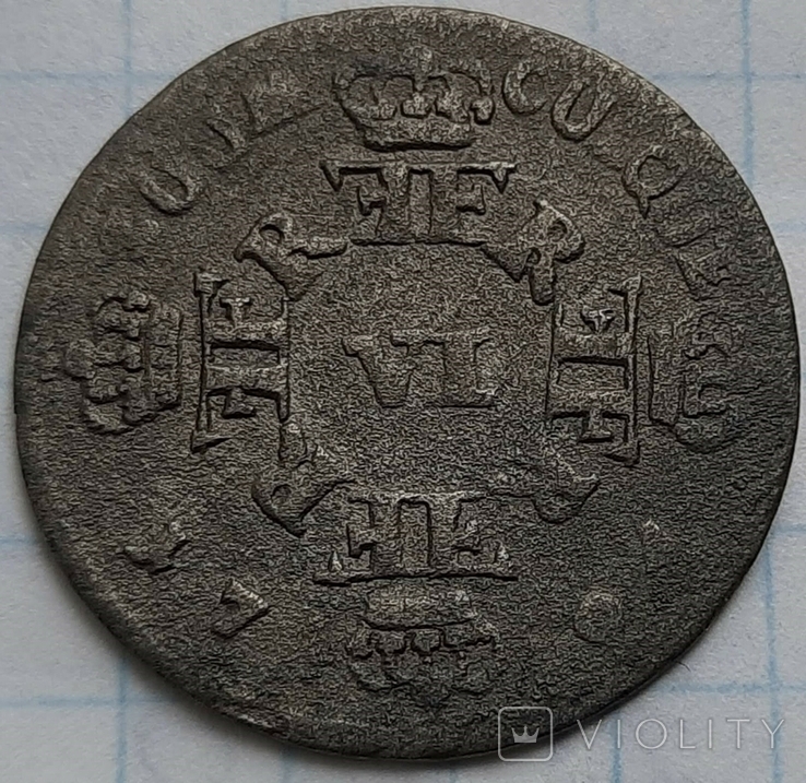 Пруссия 6 грошей, 1704, фото №2