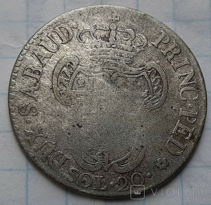 Савойя 20 сольдо, 1794, фото №3