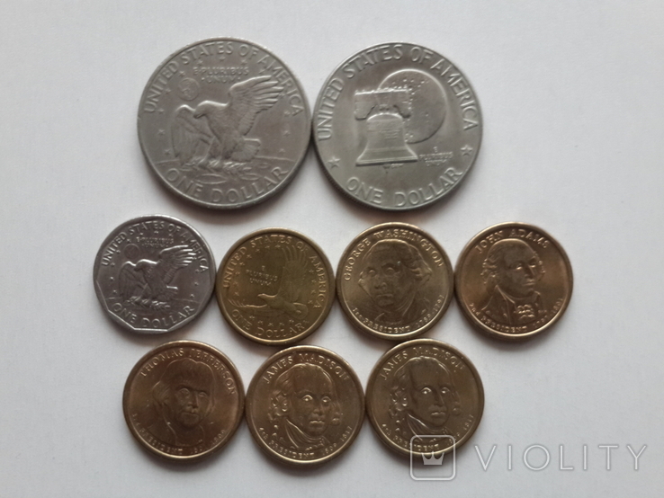 1 доллар(1972-2007 годы)
