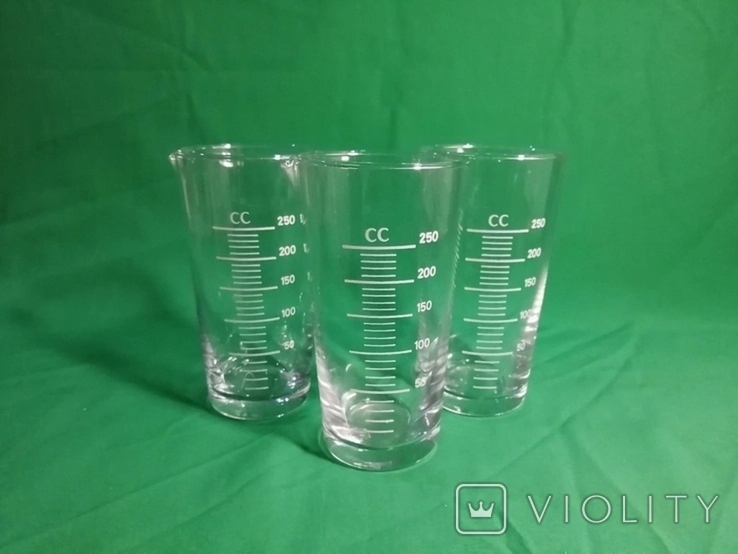  мерных стаканов по 250 мл 3 шт. в лоте - Виолити Violity