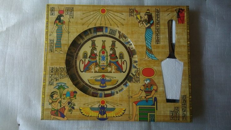 Тарелка - поднос для торта в Египетском стиле, фото №2
