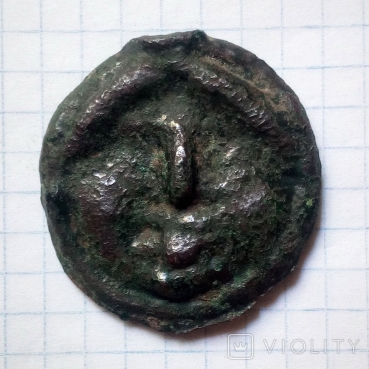Ольвия, Асс редуцированный, 400-380 гг до н.э., фото №2