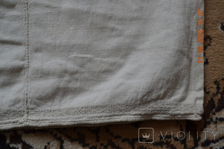 The shirt is old Ukrainian. Embroidery. Homespun hemp cloth. 116x66 cm. New. №15, photo number 11