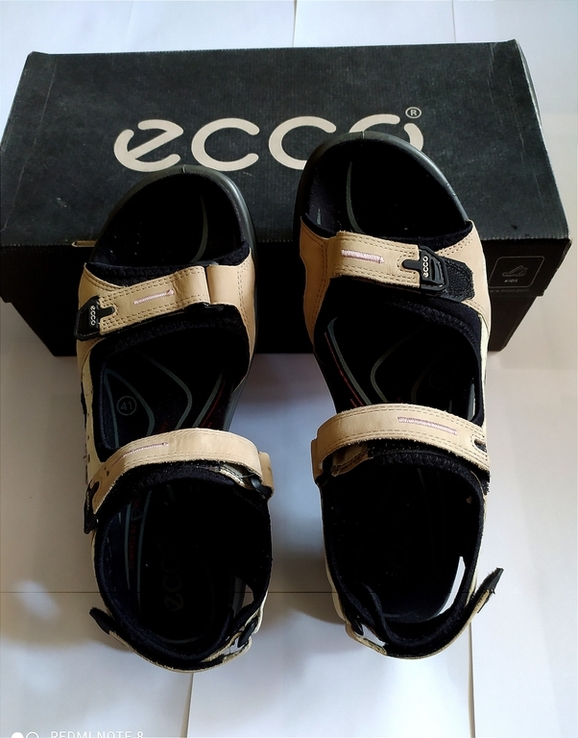 Оригинальные сандалии-босоножки Ecco. Кожа. Таиланд. Раз 41, фото №8