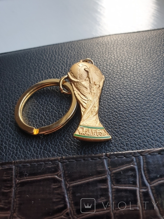 FIFA 1974 World Cup G.E.D. Bertoni Milano Brass Keychain Fob Vintage Rare HTF, photo number 6