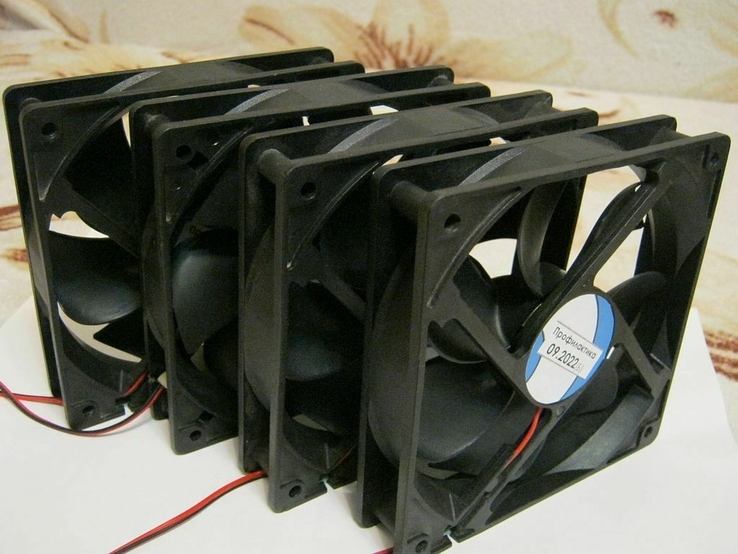 Куллера (вентиляторы) компьютерные 120х120х25 мм б\у, цена за 4шт., фото №8