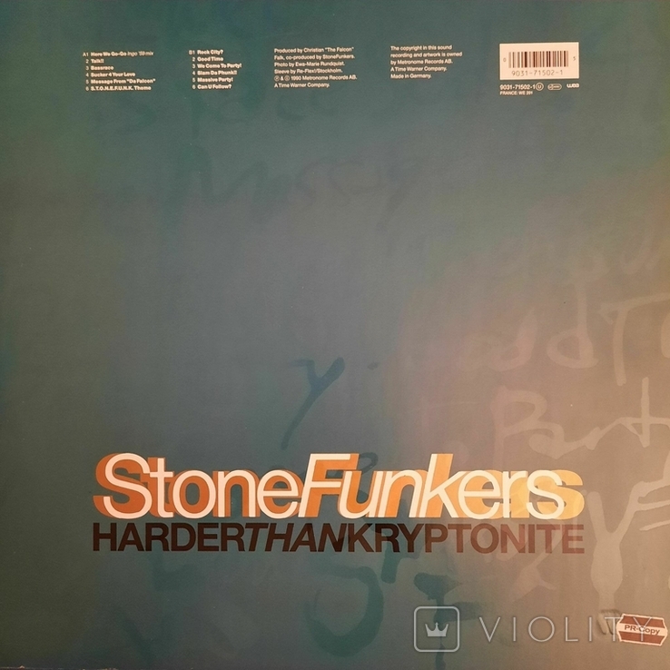 Stonefunkers / Harder Than Kryptonite // 1990 // WEA / Vinyl / LP / Album, photo number 4
