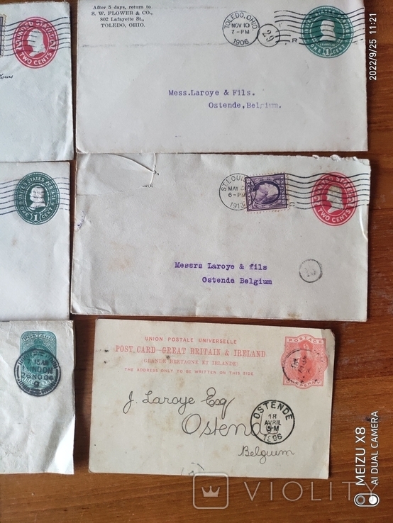 Большой лот конвертов и открыток США, фото №5
