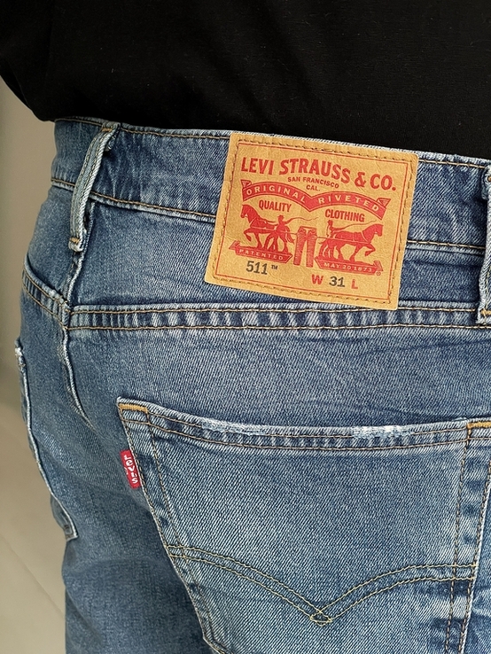 Джинсовые шорты Levis 511 (W31), numer zdjęcia 10