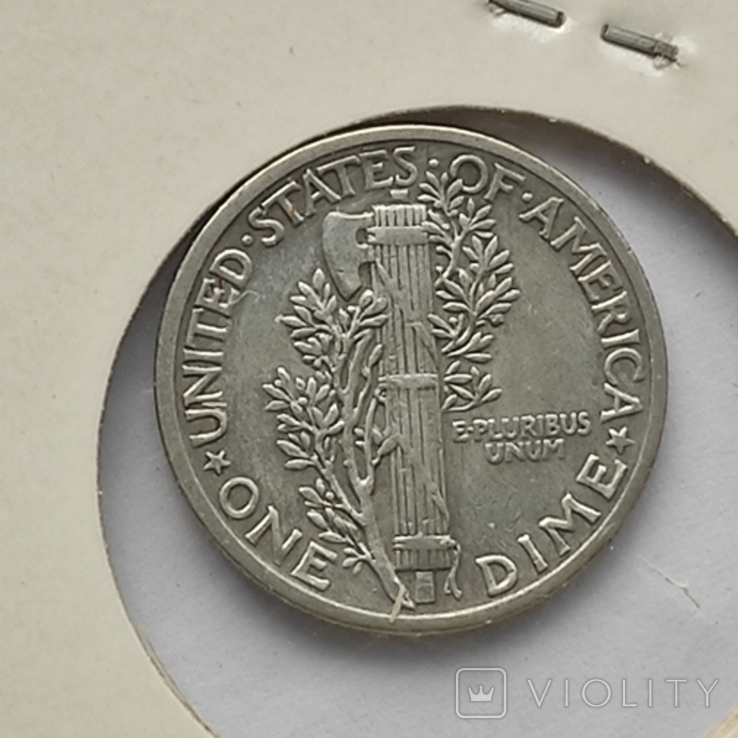 10 центов 1 Дайм 1943 США, фото №3