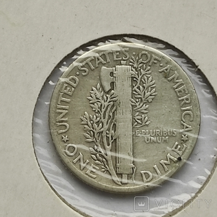 10 центов 1 Дайм 1945 США 2шт, фото №5
