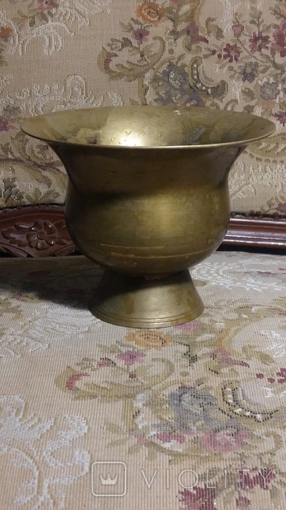 Старая бронзовая ваза Япония, фото №3