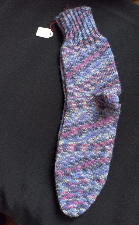  Носки мужские шерстяные теплые из разноцветной пряжи 44/45, фото №4