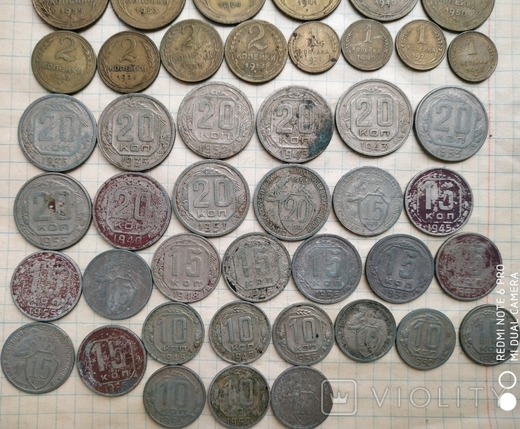 Лот монет 55 шт, photo number 3