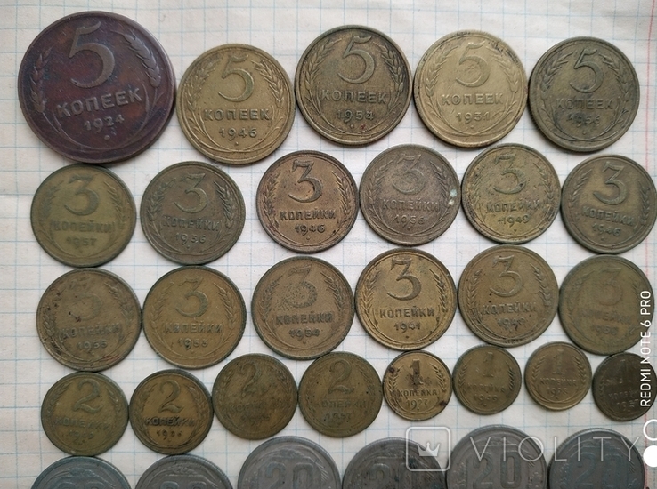 Лот монет 55 шт, photo number 4