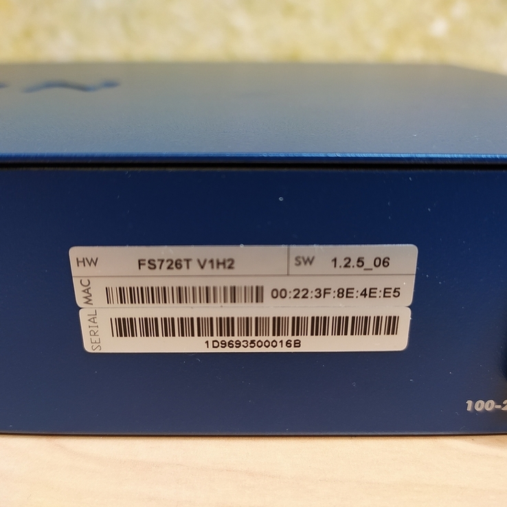 Коммутатор управляемый NETGEAR FS726T, photo number 8