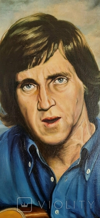 Vladimir Vysotsky. The year is 1990. Oil painting. 80 by 60 cm., photo number 6