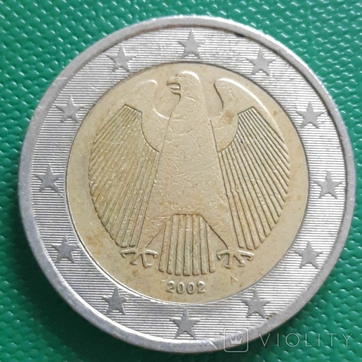  Німеччина 2 євро / 2002 / Мітка монетного двору "А" - Берлін, photo number 7