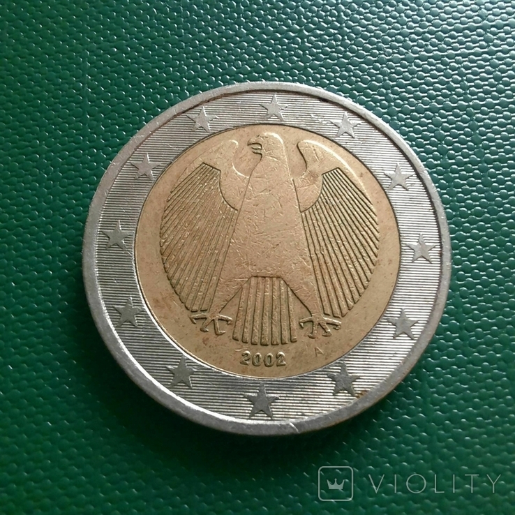  Німеччина 2 євро / 2002 / Мітка монетного двору "А" - Берлін, photo number 8