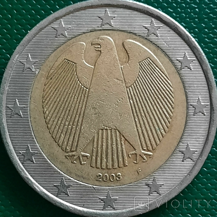 Німеччина 2 євро / 2003 / Мітка монетного двору "F" - Штутгарт, photo number 2