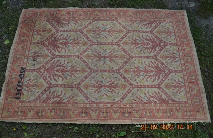 The carpet is woolen. Azeri. From the USSR. Red. 222 x 147 cm. No. 2, photo number 7