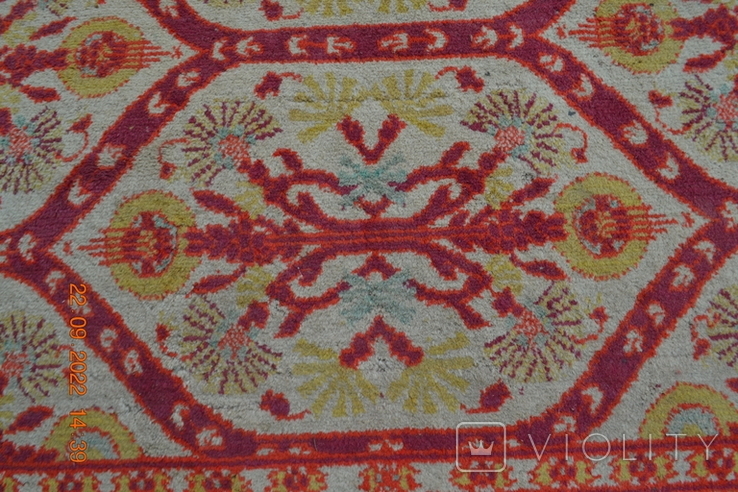 The carpet is woolen. Azeri. From the USSR. Red. 222 x 147 cm. No. 2, photo number 10