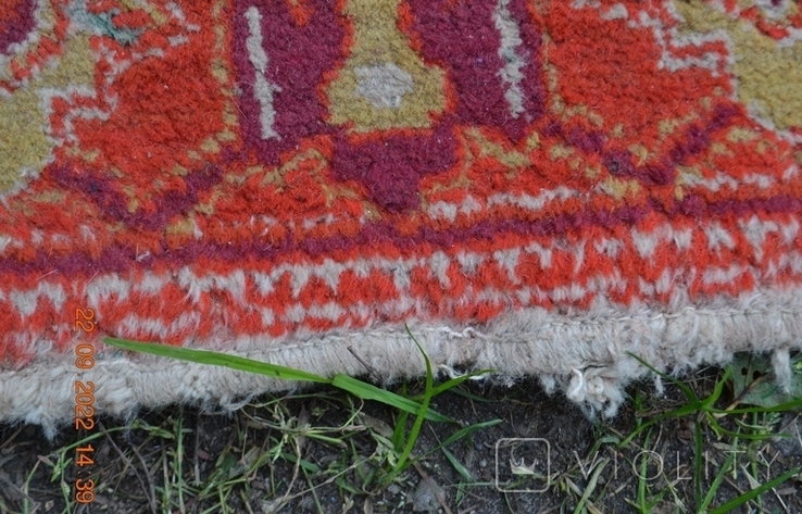 The carpet is woolen. Azeri. From the USSR. Red. 222 x 147 cm. No. 2, photo number 12