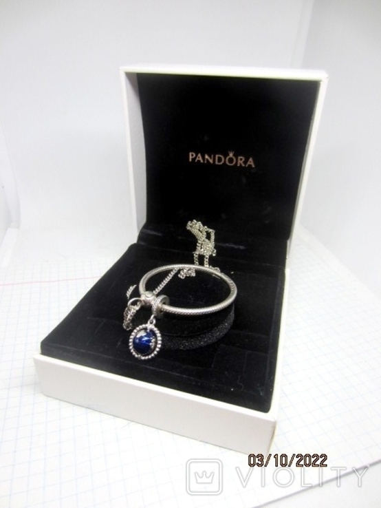 Pandora chain pendant silver 925 enamel