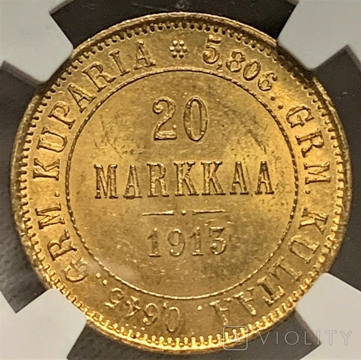 20 марок 1913 S NGC MS64, фото №5