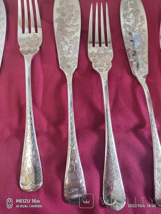 Victorian cutlery set, ATKIN BROTHERS, England., photo number 2