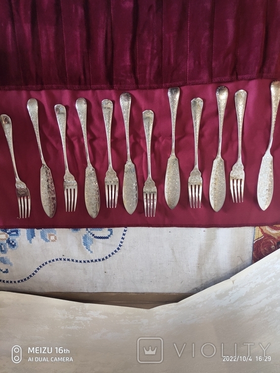 Victorian cutlery set, ATKIN BROTHERS, England., photo number 11