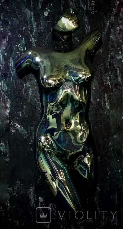 Female sculpture EMERALD HEART 105х50cm, photo number 2