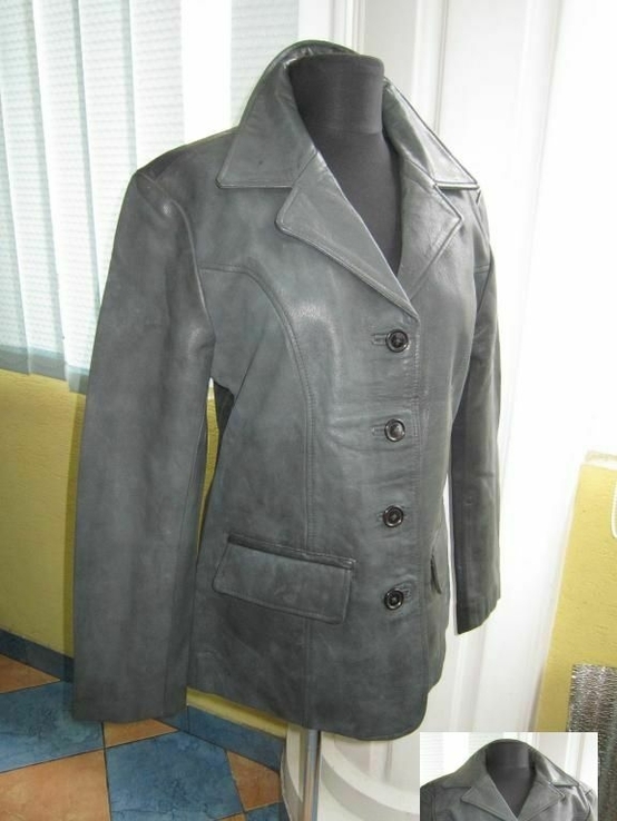 Женская классическая кожаная куртка Exclusive Leather. Германия. 50р. Лот 662, numer zdjęcia 2