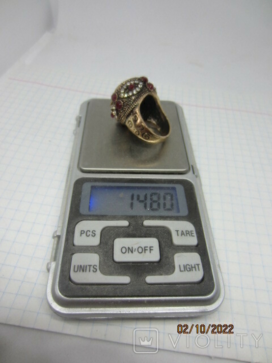 Handmade women's ring with natural stones, photo number 11