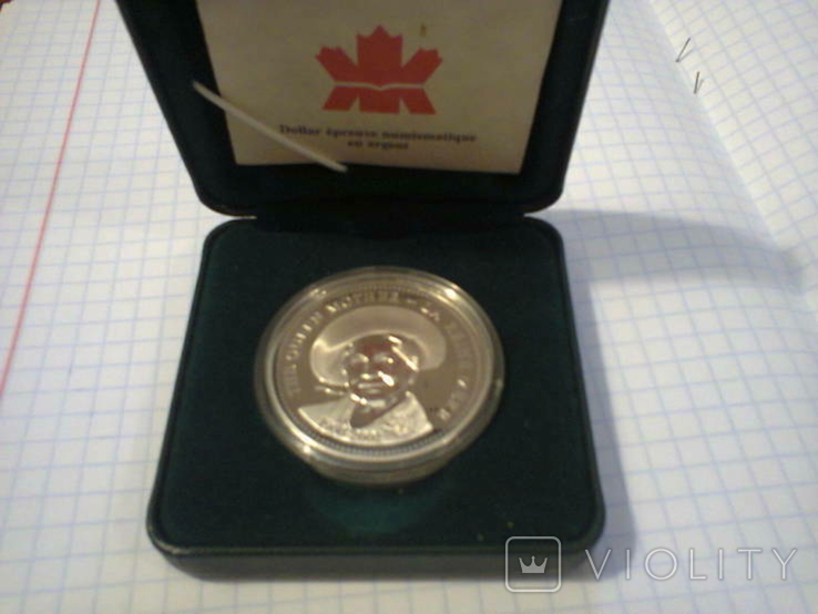 1 доллар серебро Канада 2002 г. Королева - мать., фото №8